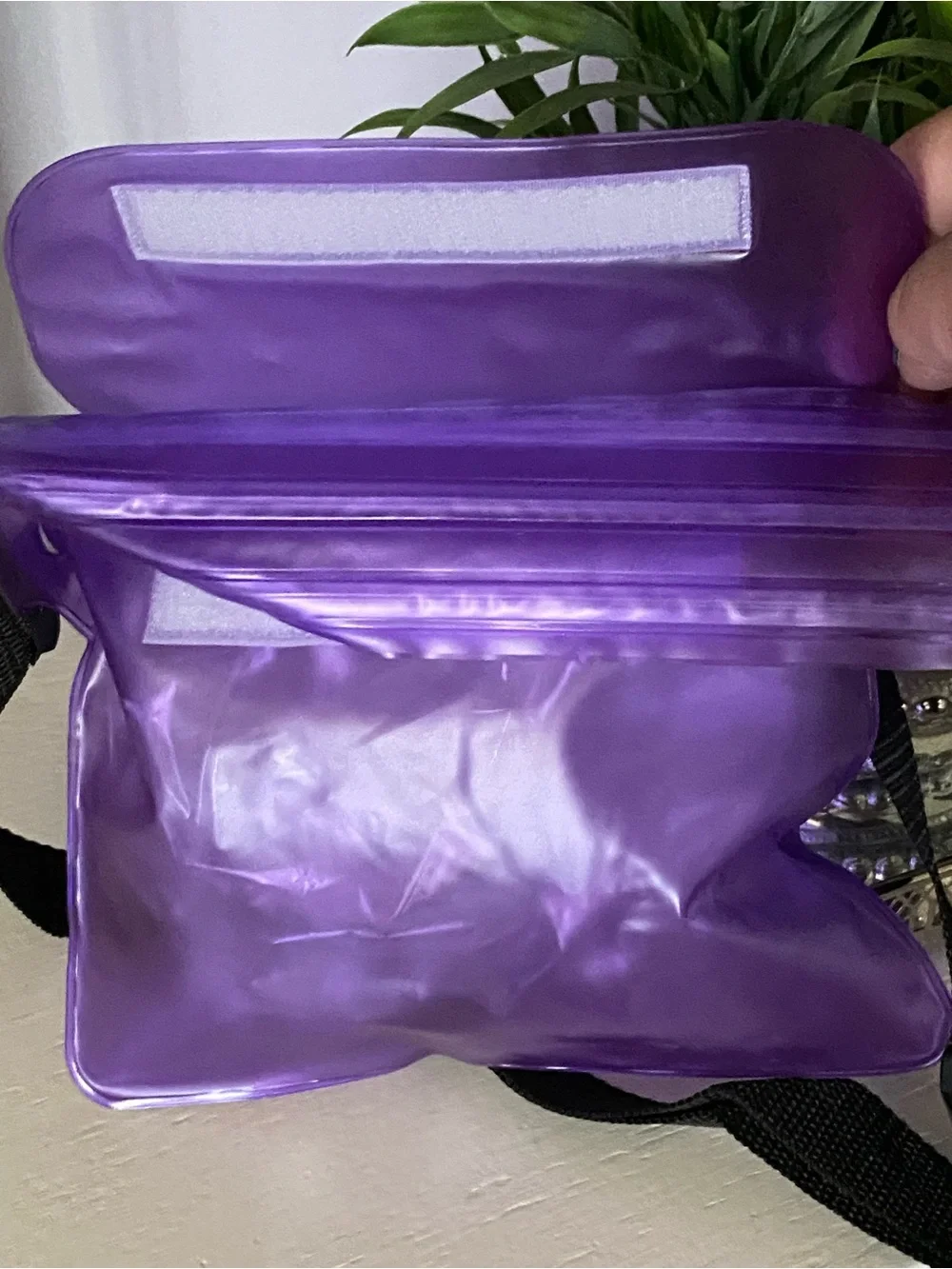 Purple Transparent Crossbody Bag for Women New!- Modern Clear Shoulder Bag